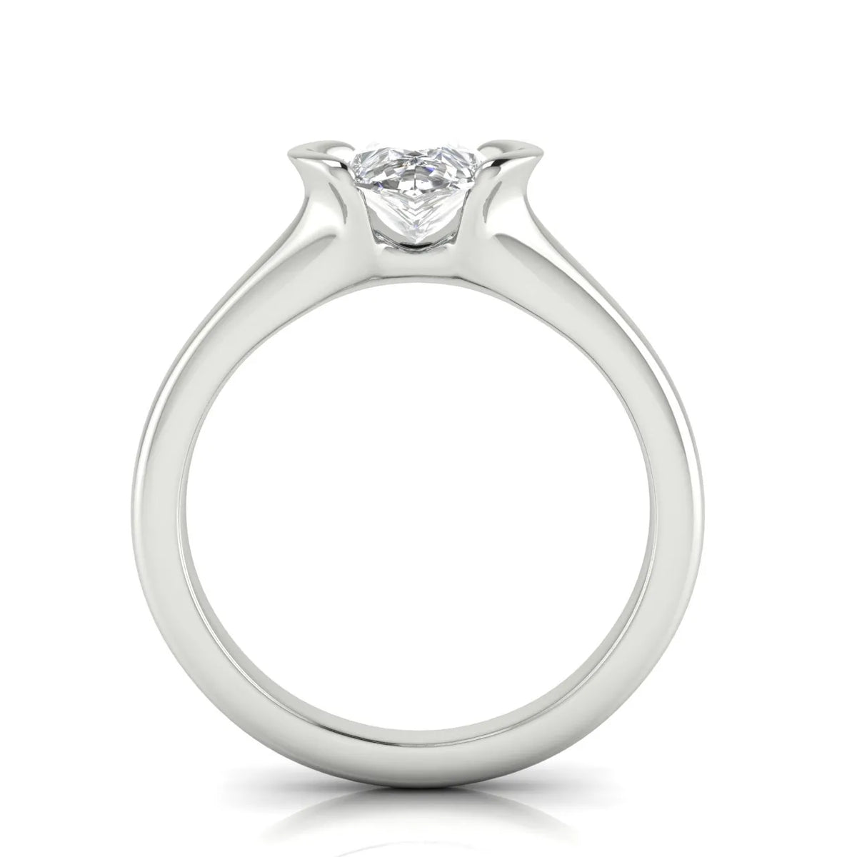 Modern Bezel-Inspired Solitaire Ring