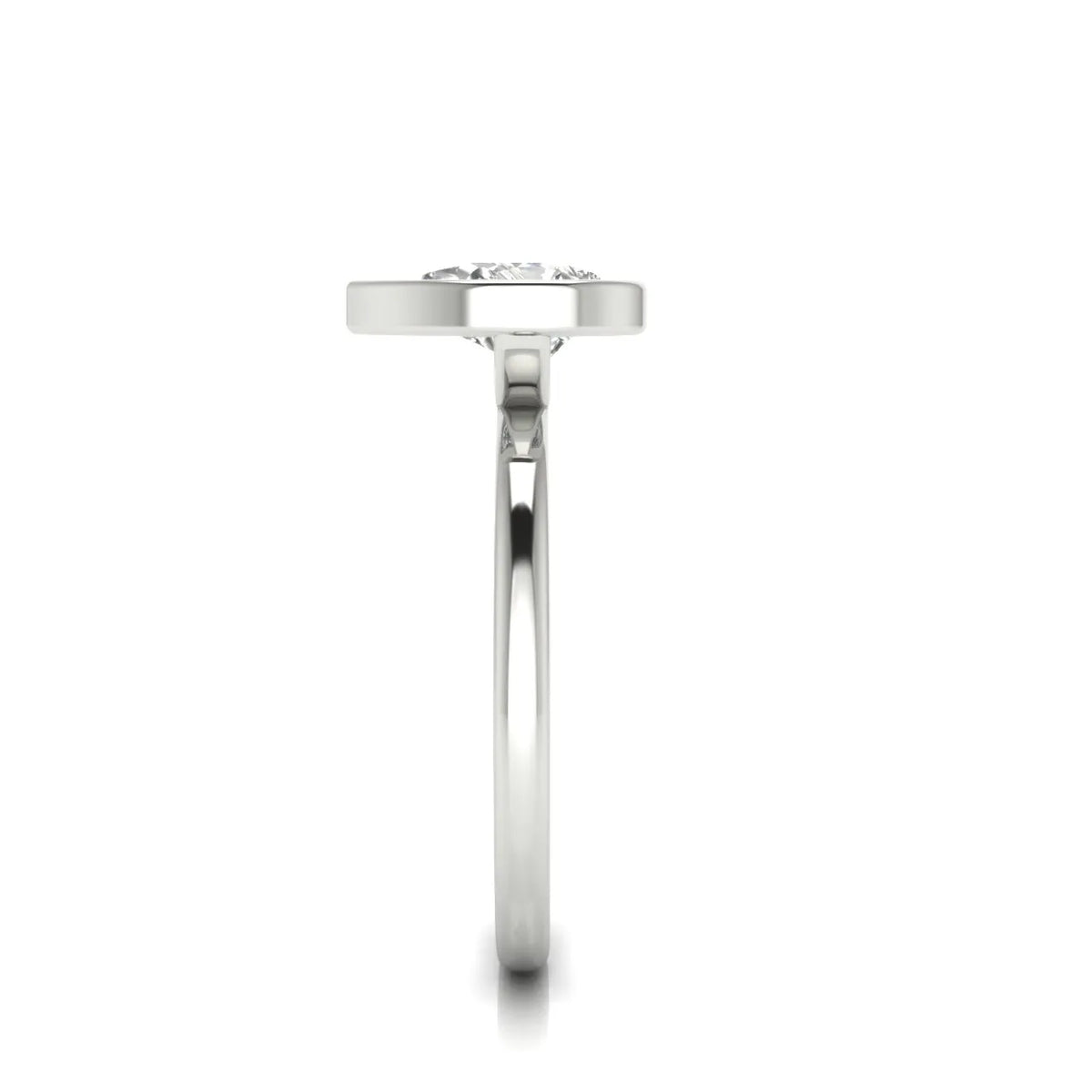 Modern Bezel-Set Solitaire Ring