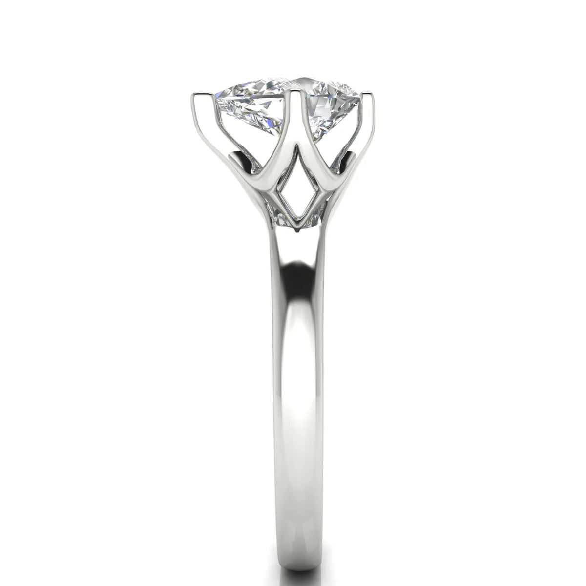 Contemporary Solitaire Engagement Ring