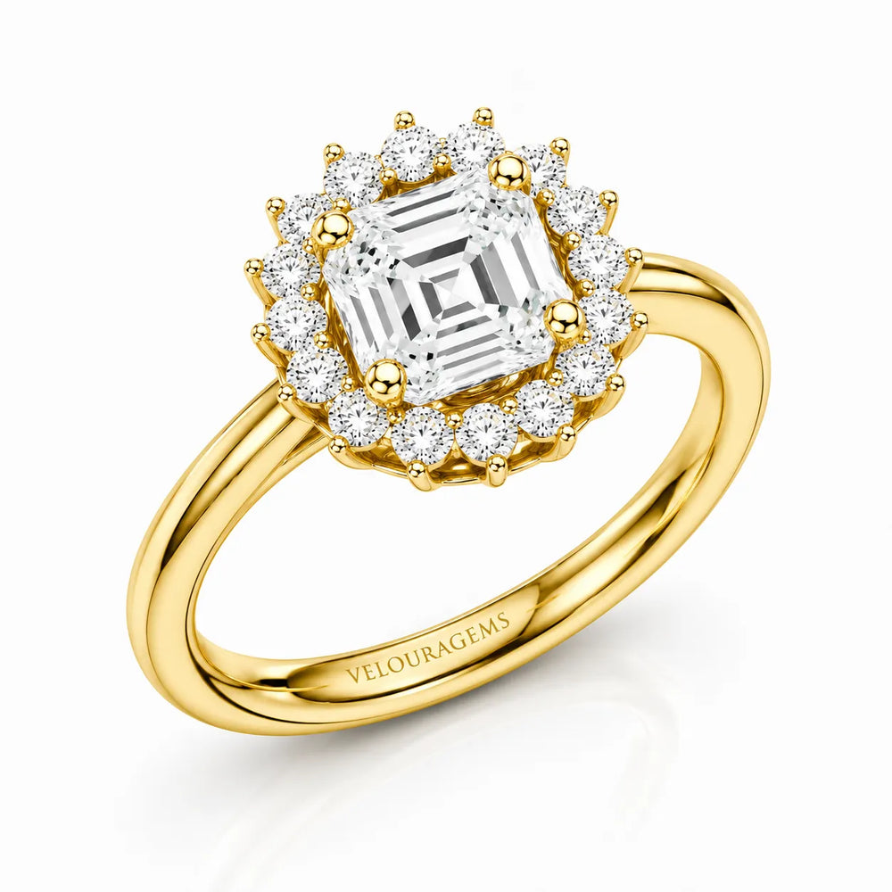 Divine Sparkle Halo Setting Wedding Ring