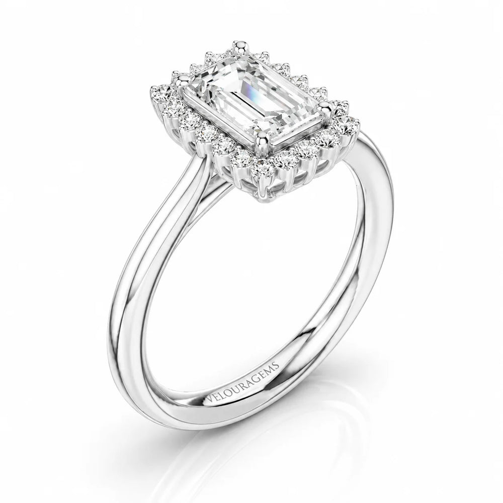 Divine Sparkle Halo Setting Wedding Ring