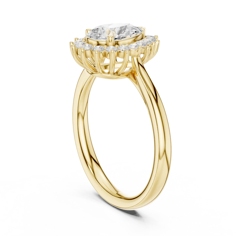 Divine Sparkle Halo Setting Wedding Ring