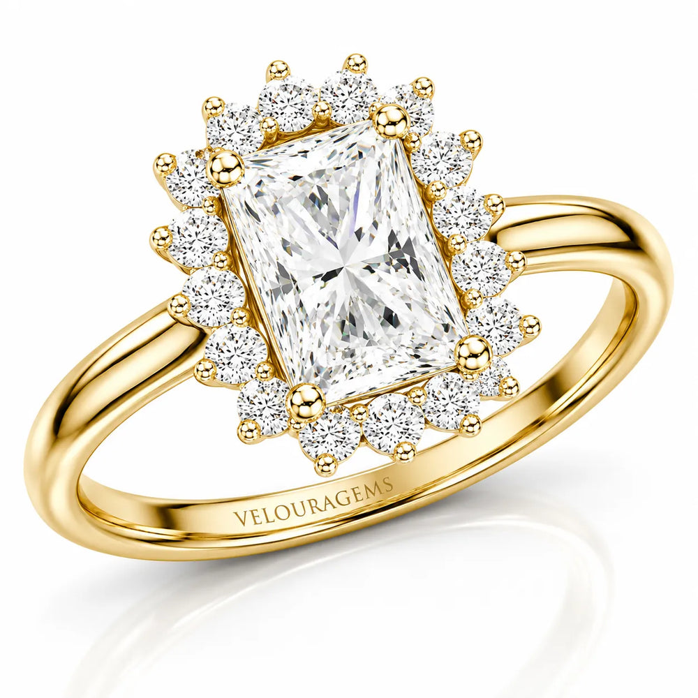 Divine Sparkle Halo Setting Wedding Ring