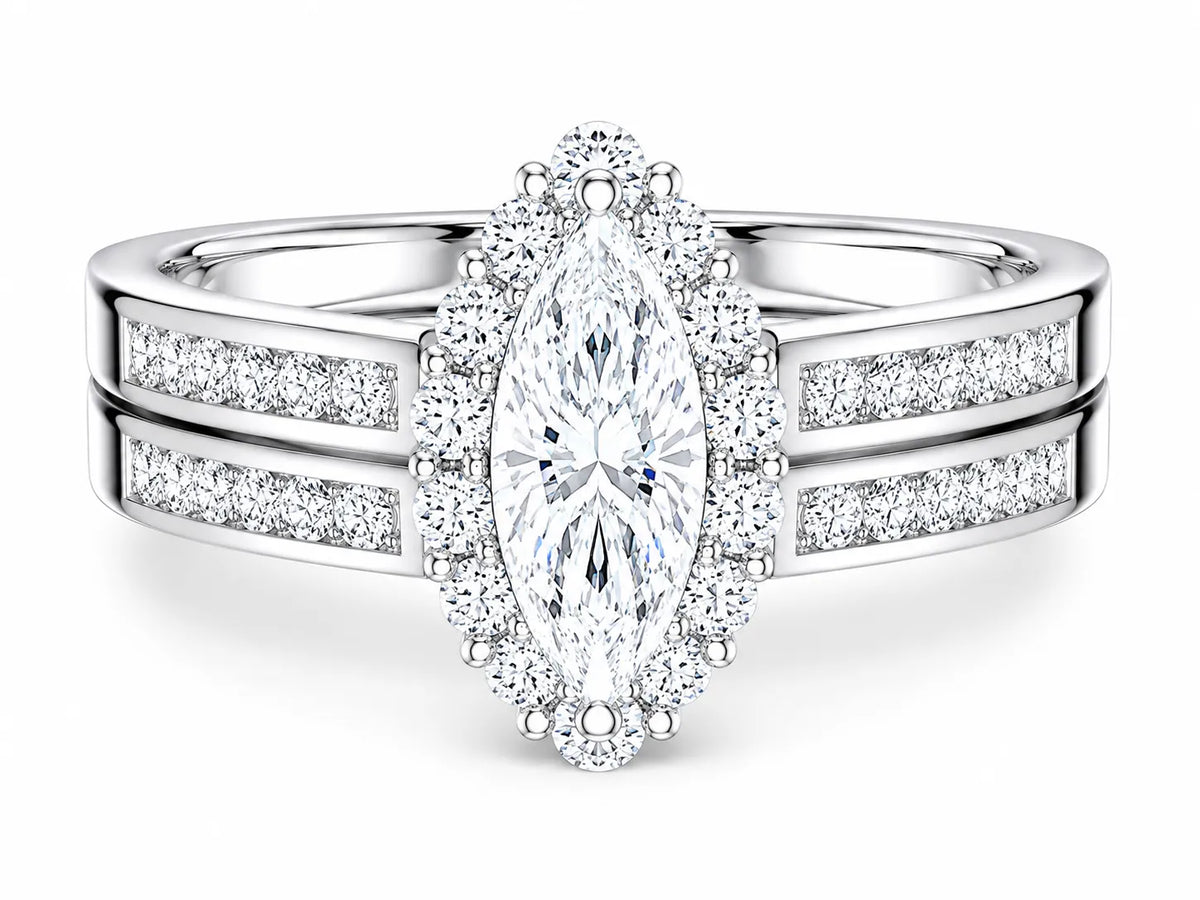 Divine Harmony Ring with Side Ring