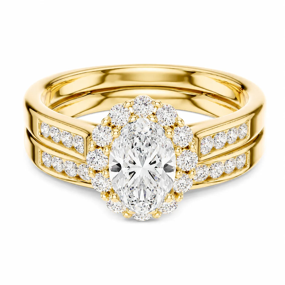 Divine Harmony Ring with Side Ring