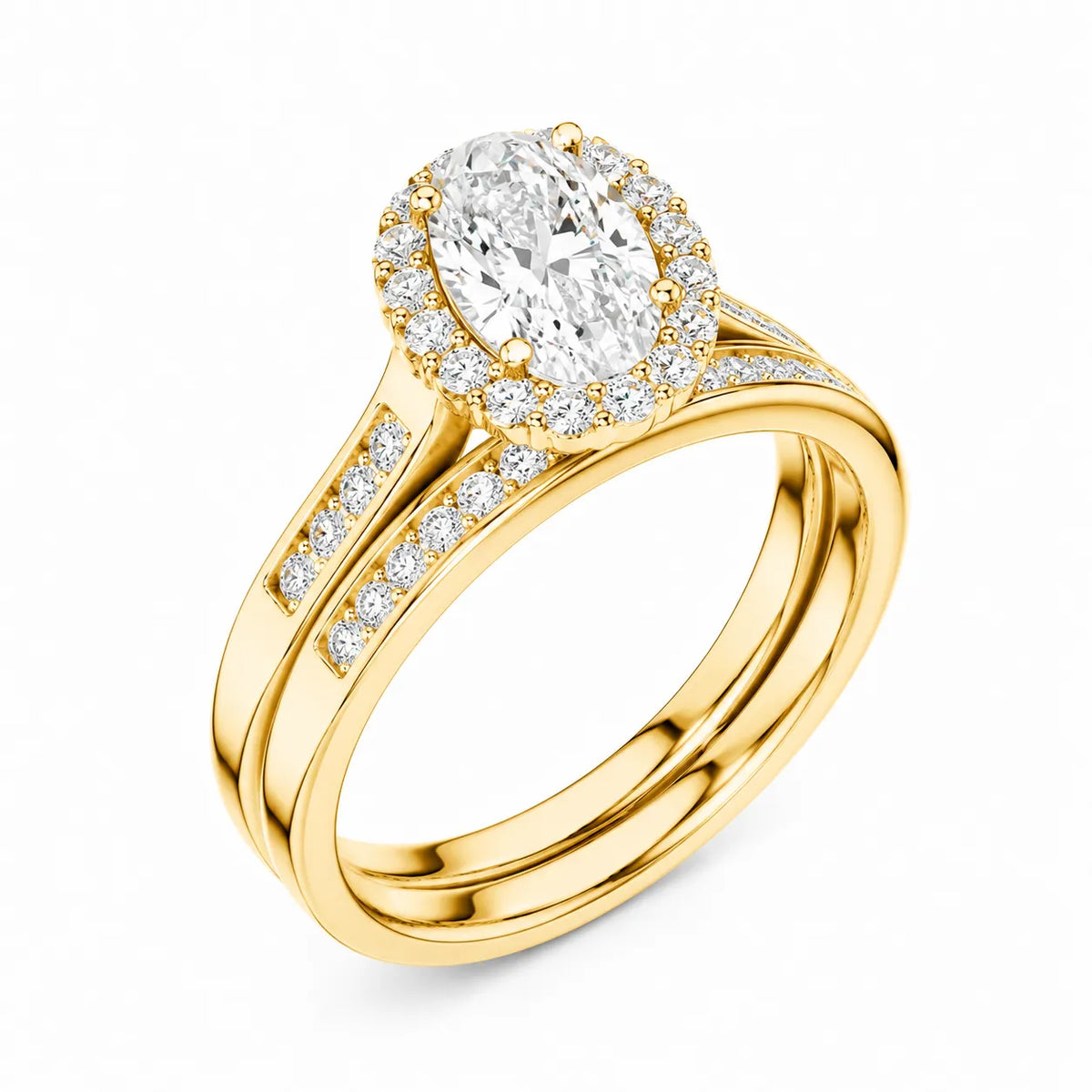 Divine Harmony Ring with Side Ring
