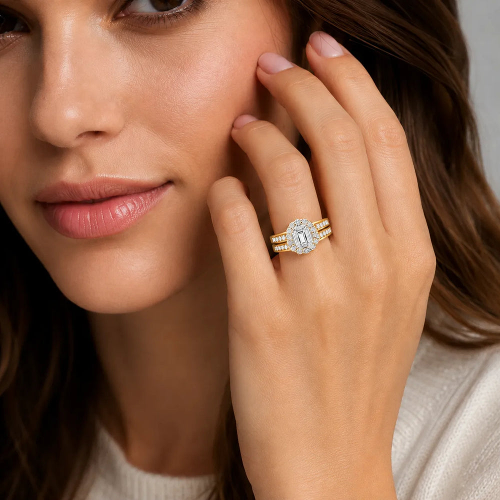 Divine Harmony Ring with Side Ring