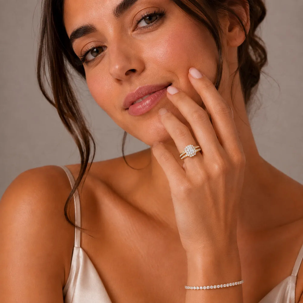 Divine Harmony Ring with Side Ring