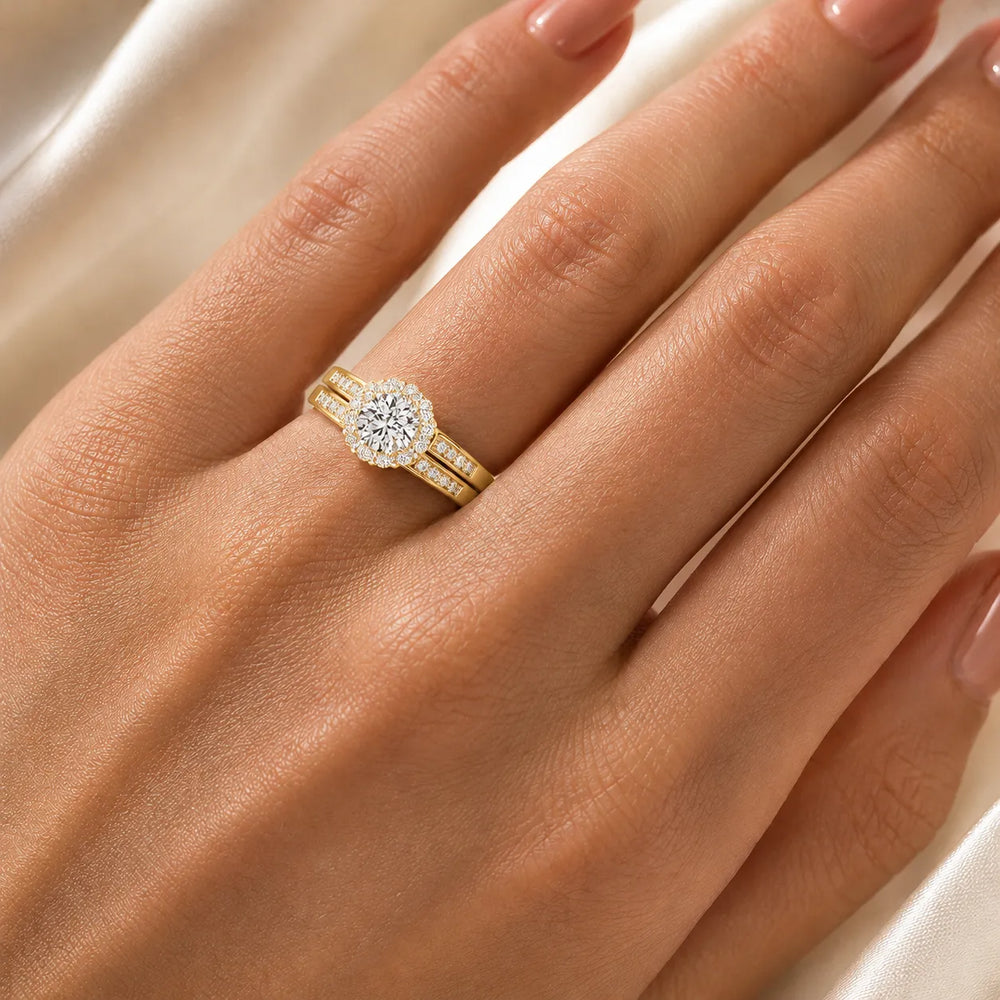 Divine Harmony Ring with Side Ring