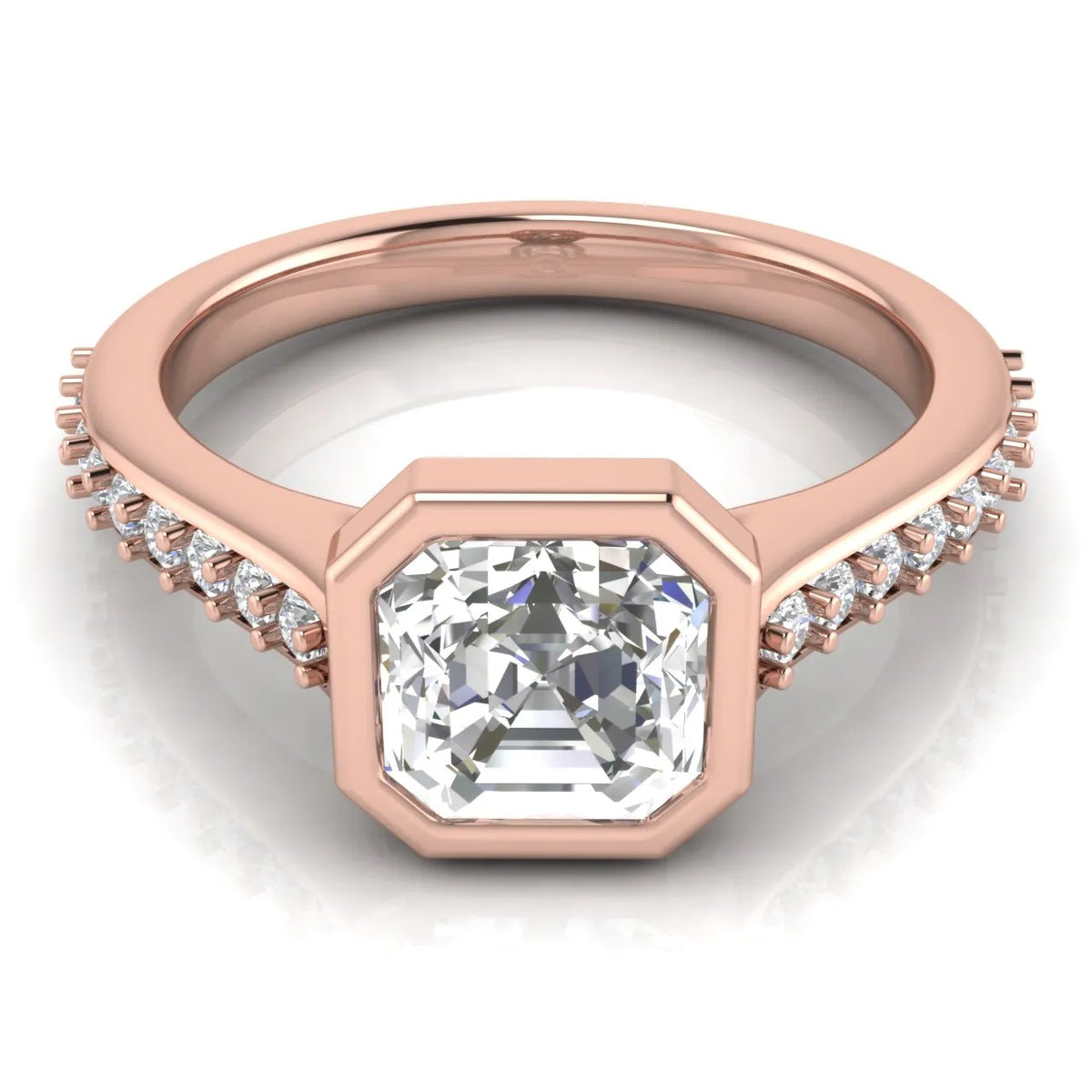 Elegant Bezel-Set Accent Ring