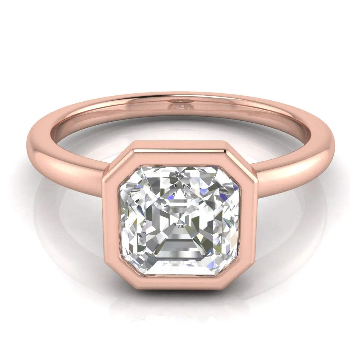 Modern Bezel-Set Solitaire Ring