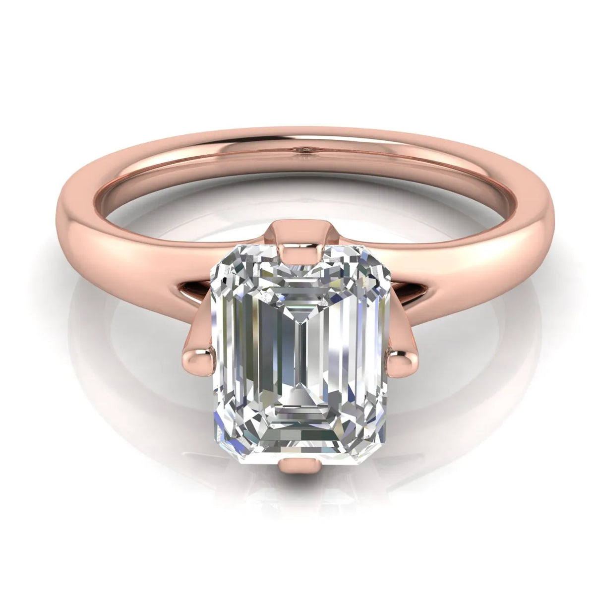 Contemporary Solitaire Engagement Ring