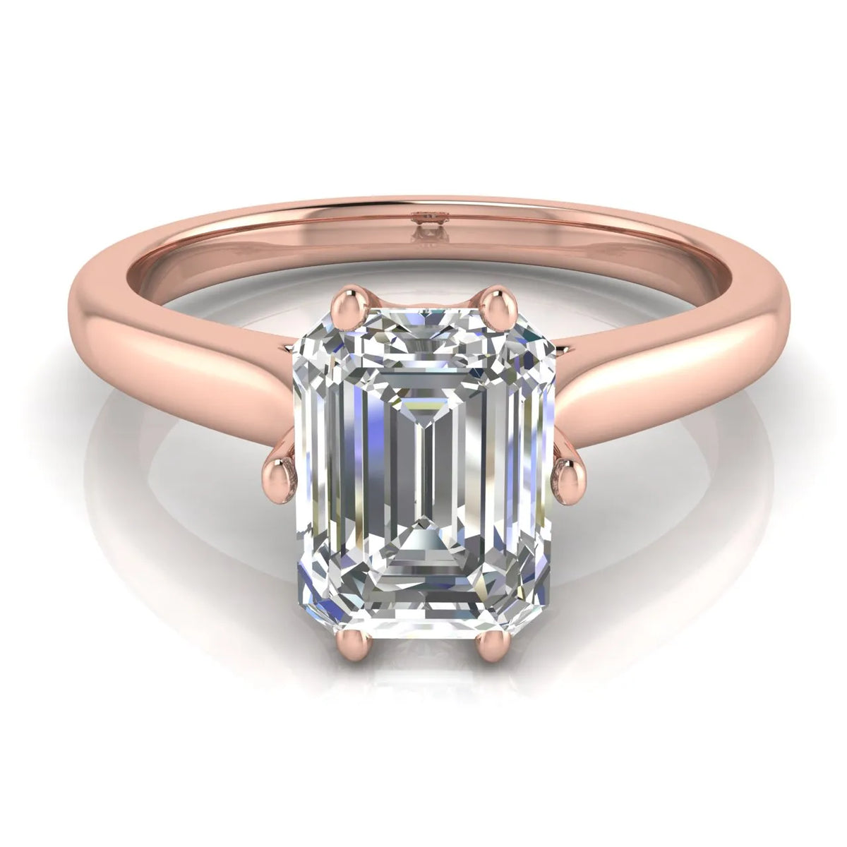 Romantic Solitaire Ring with Timeless Design