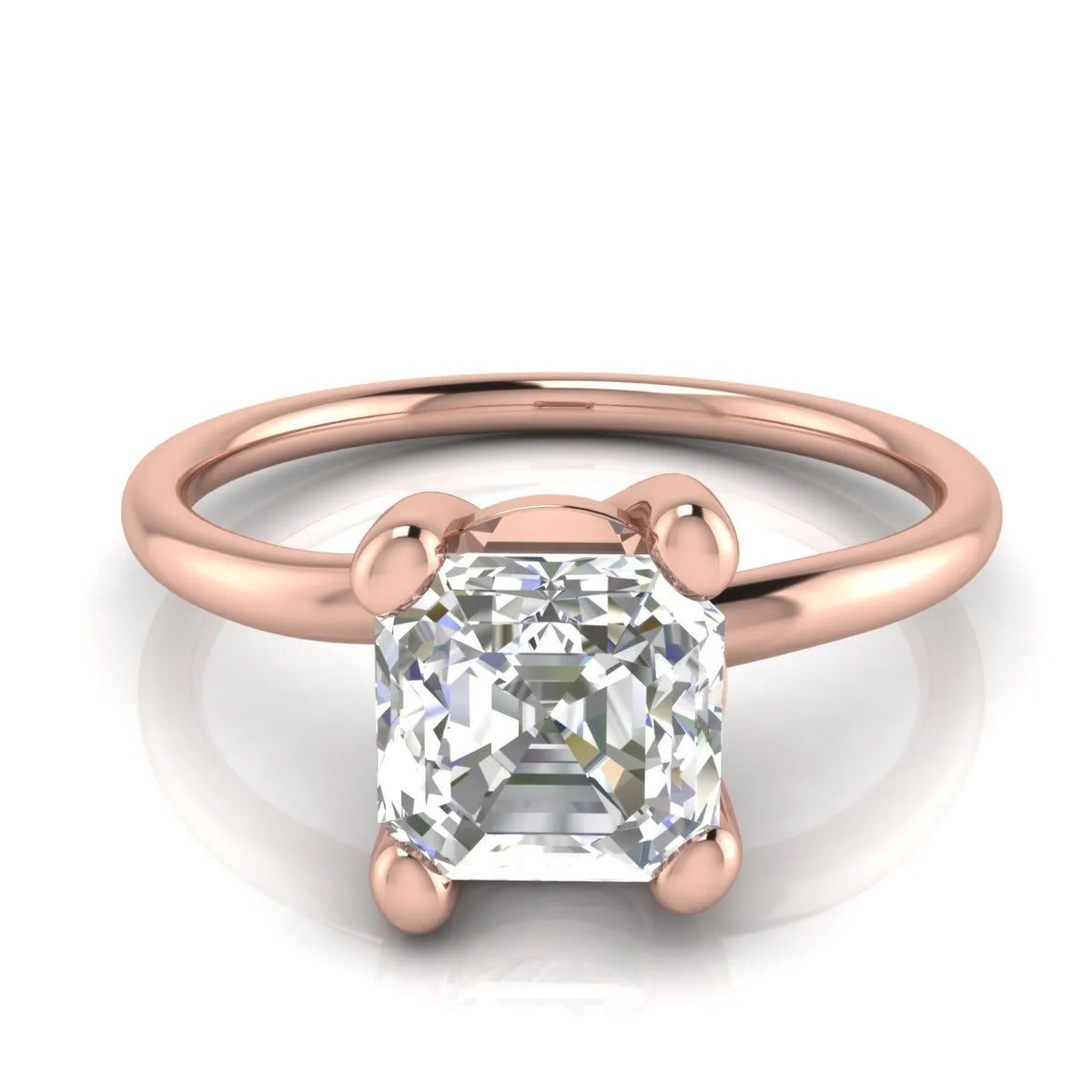 Romantic Solitaire Ring with Classic Setting