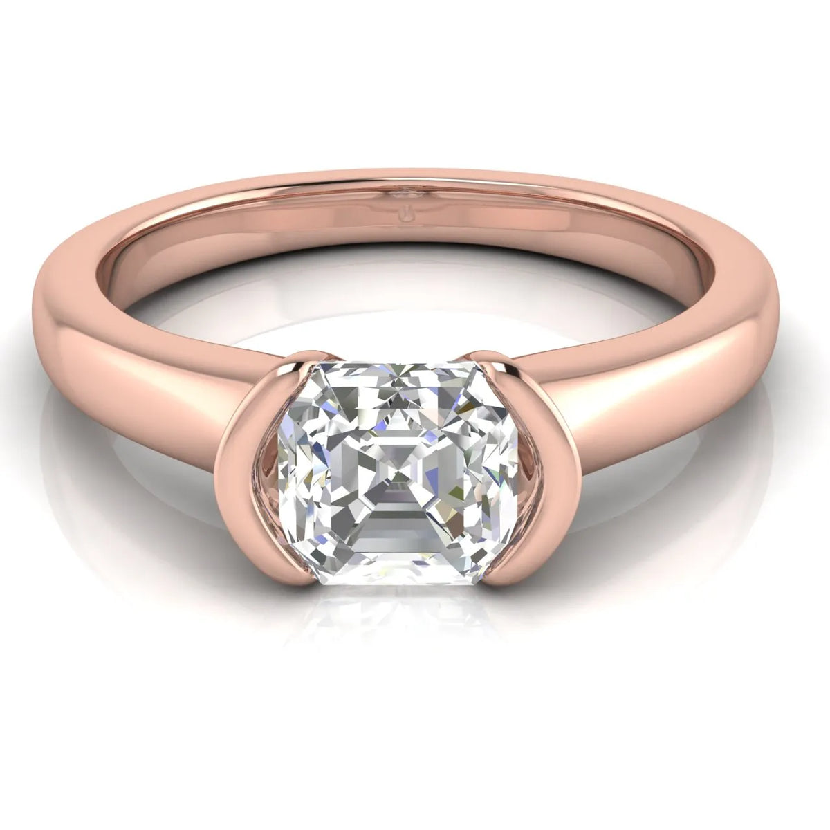 Modern Bezel-Inspired Solitaire Ring