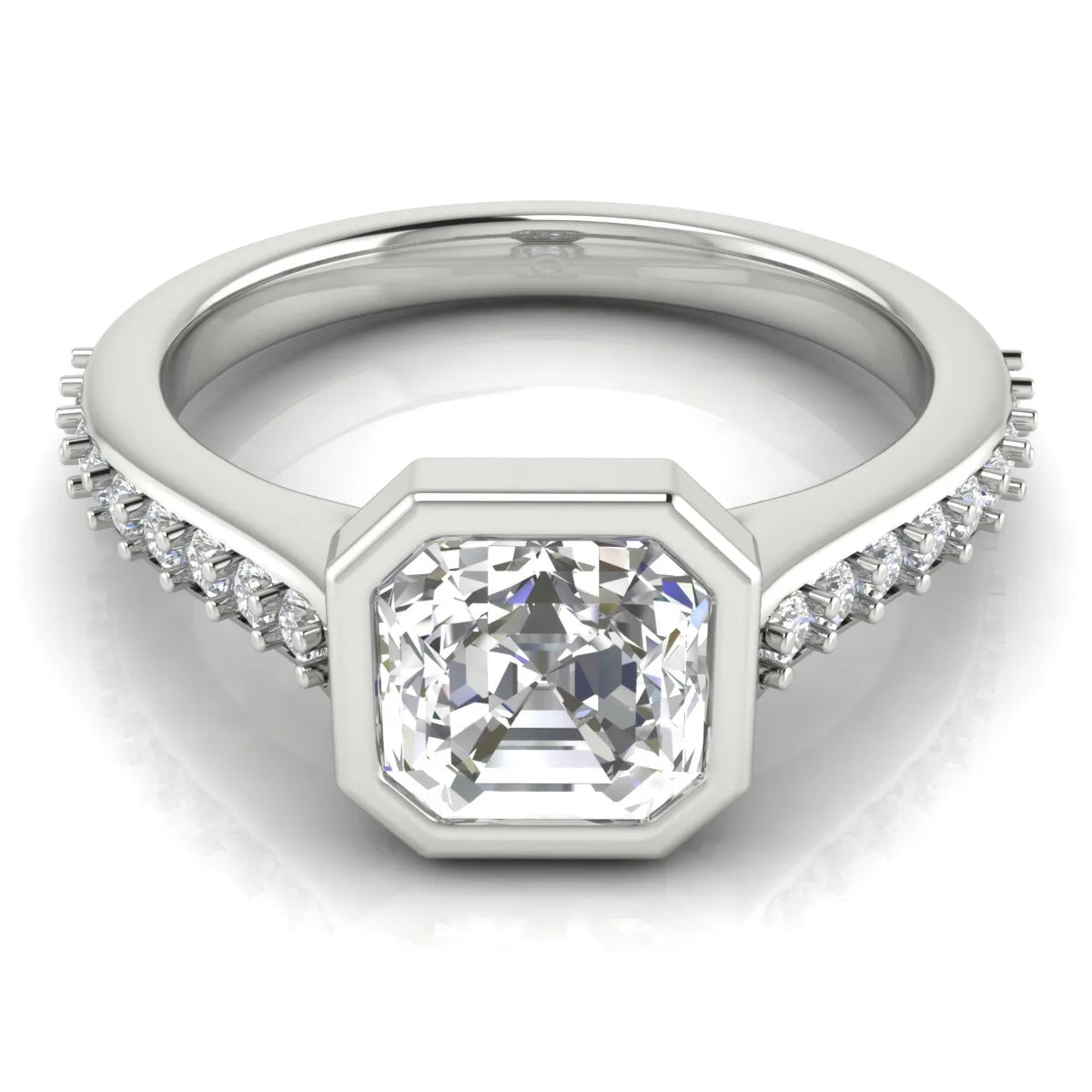Elegant Bezel-Set Accent Ring