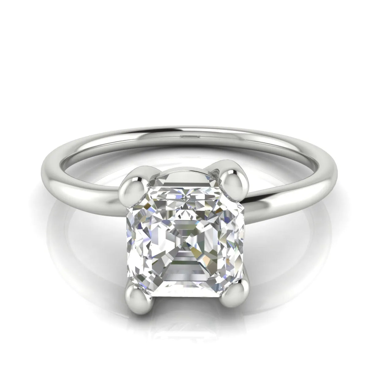 Romantic Solitaire Ring with Classic Setting