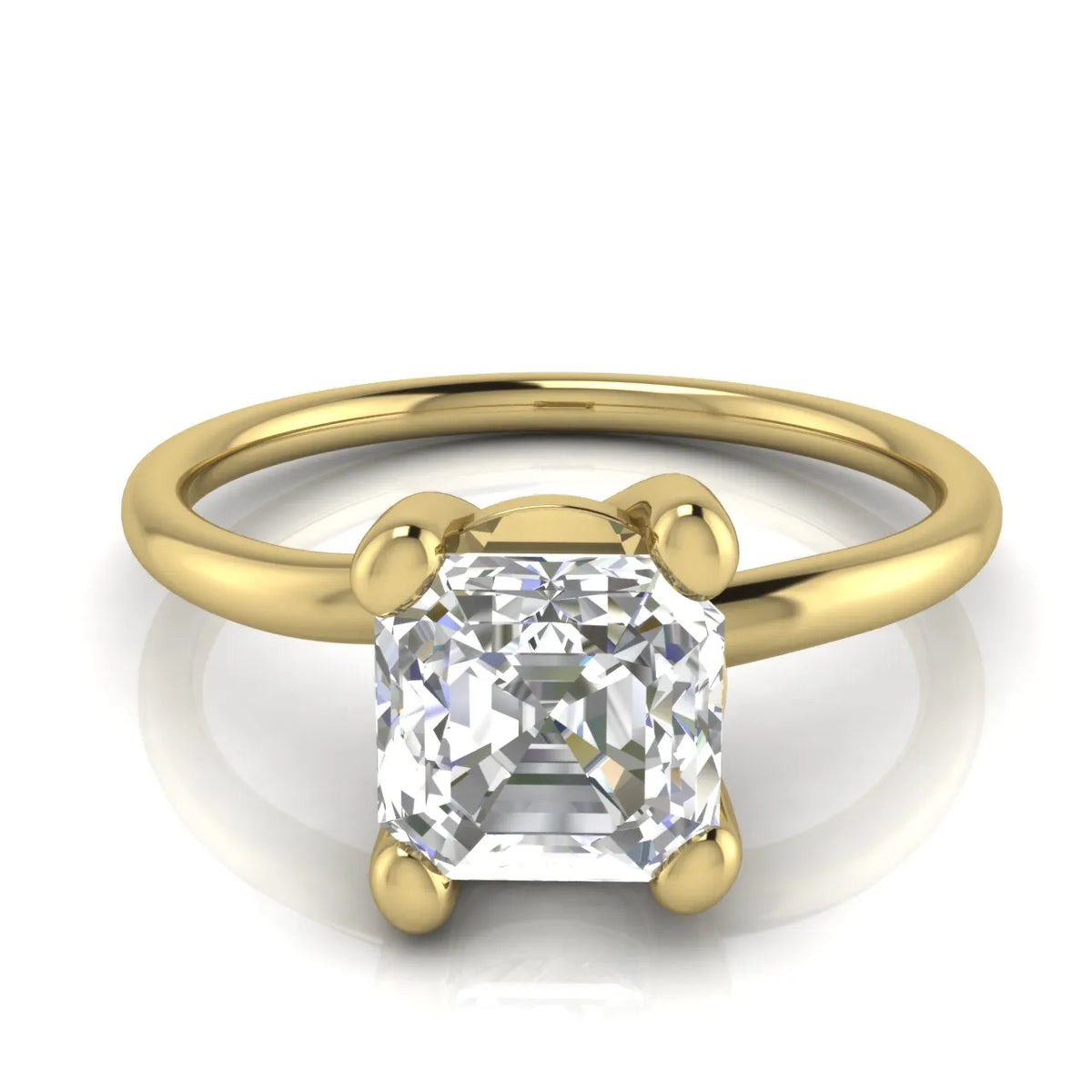 Romantic Solitaire Ring with Classic Setting