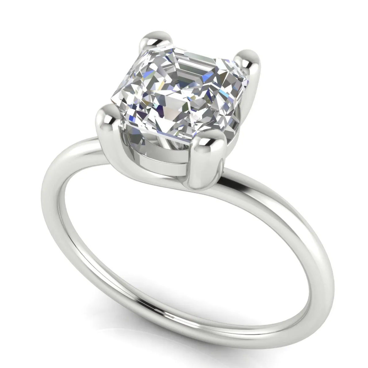 Romantic Solitaire Ring with Classic Setting