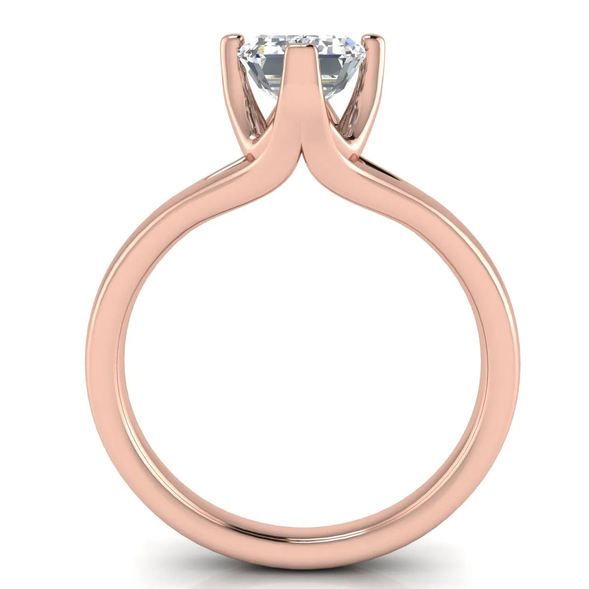 Contemporary Solitaire Engagement Ring