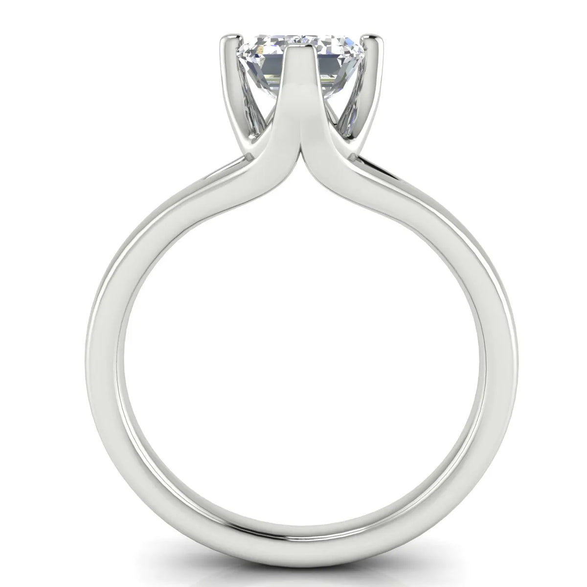 Contemporary Solitaire Engagement Ring