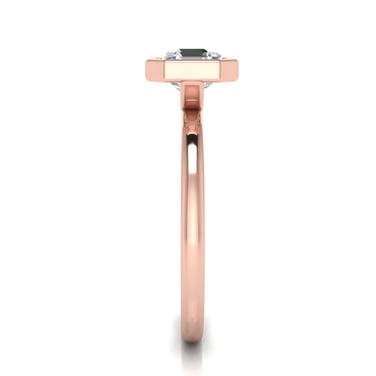 Modern Bezel-Set Solitaire Ring