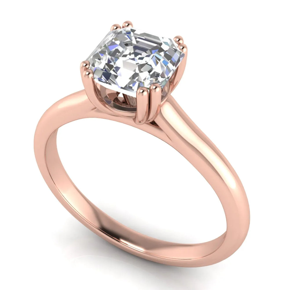 Elegant Solitaire Ring with Refined Prong Setting