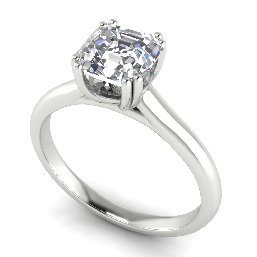 Elegant Solitaire Ring with Refined Prong Setting