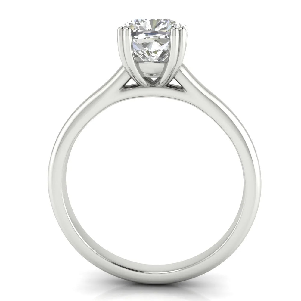 Elegant Solitaire Ring with Refined Prong Setting