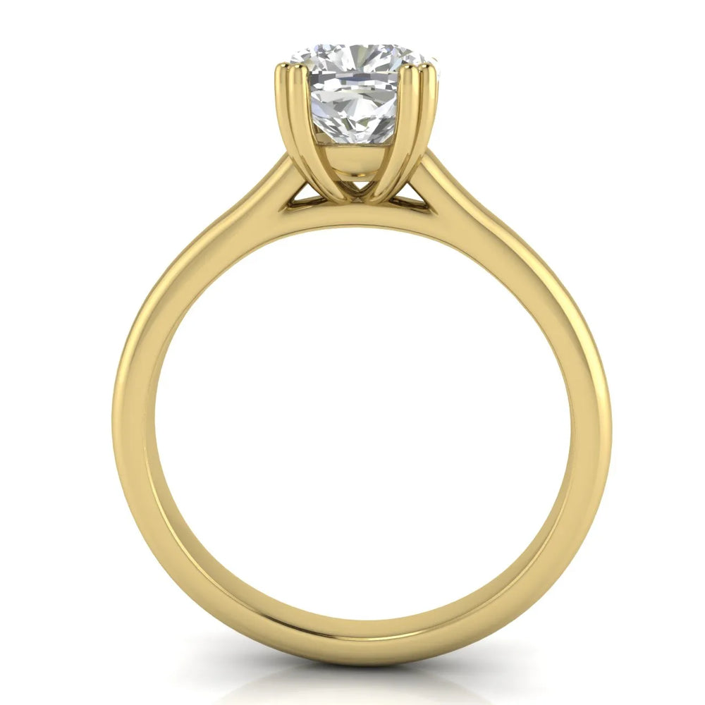 Elegant Solitaire Ring with Refined Prong Setting