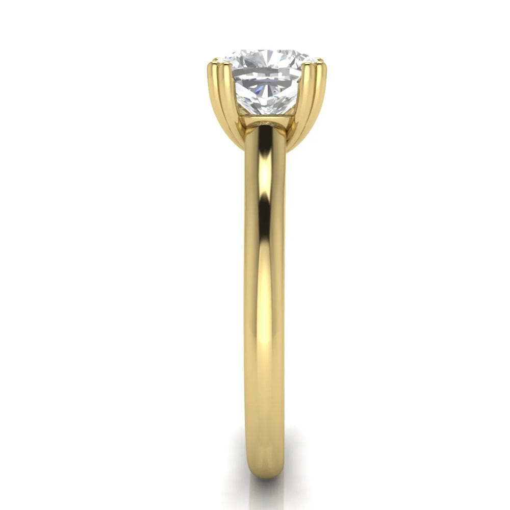 Elegant Solitaire Ring with Refined Prong Setting