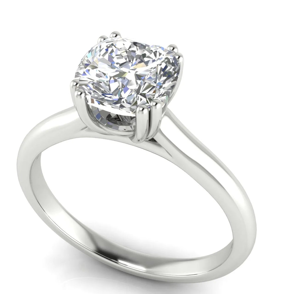 Elegant Solitaire Ring with Refined Prong Setting