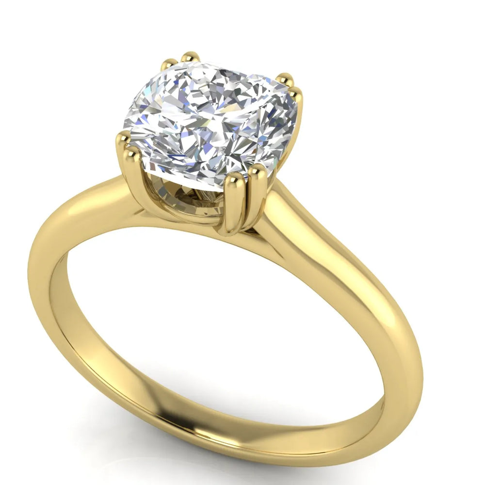 Elegant Solitaire Ring with Refined Prong Setting