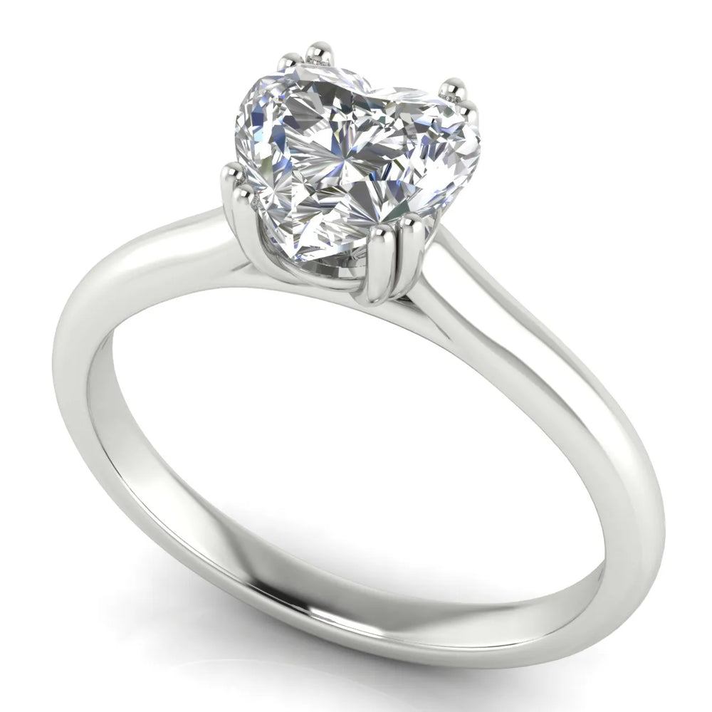 Elegant Solitaire Ring with Refined Prong Setting