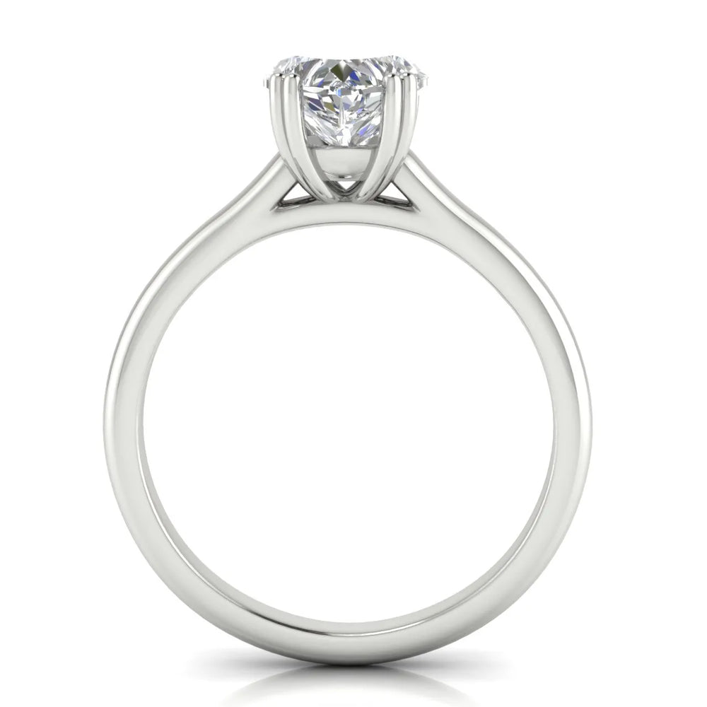 Elegant Solitaire Ring with Refined Prong Setting