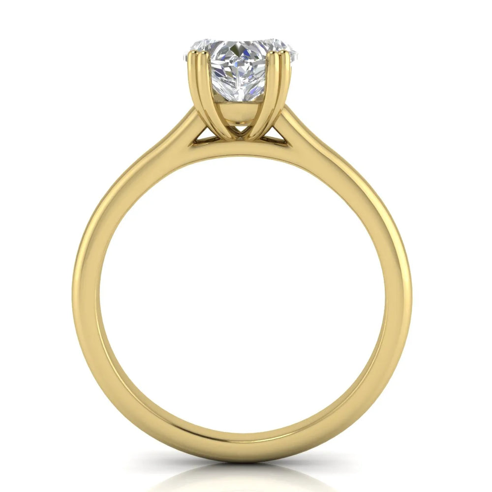 Elegant Solitaire Ring with Refined Prong Setting
