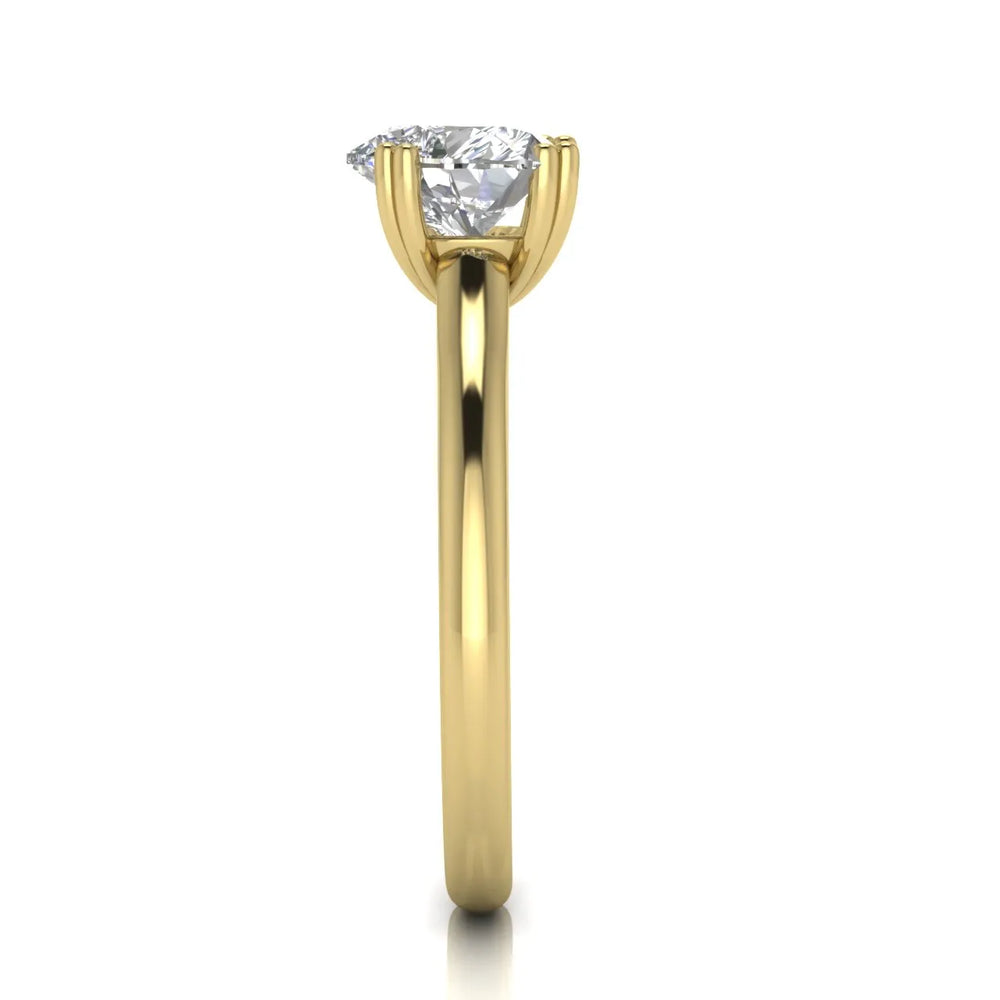 Elegant Solitaire Ring with Refined Prong Setting