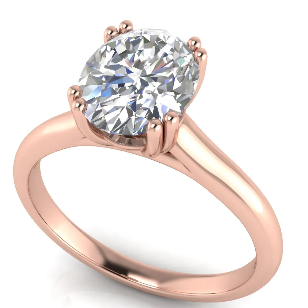 Elegant Solitaire Ring with Refined Prong Setting