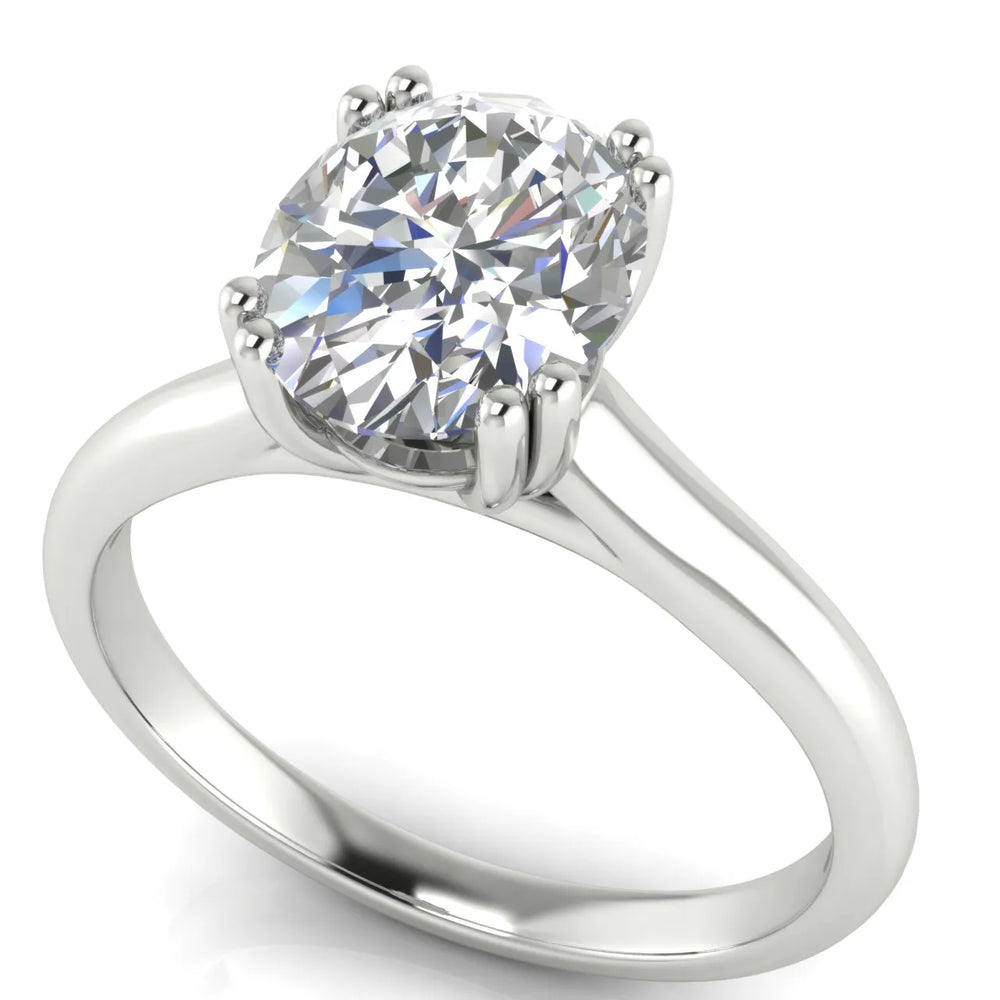 Elegant Solitaire Ring with Refined Prong Setting