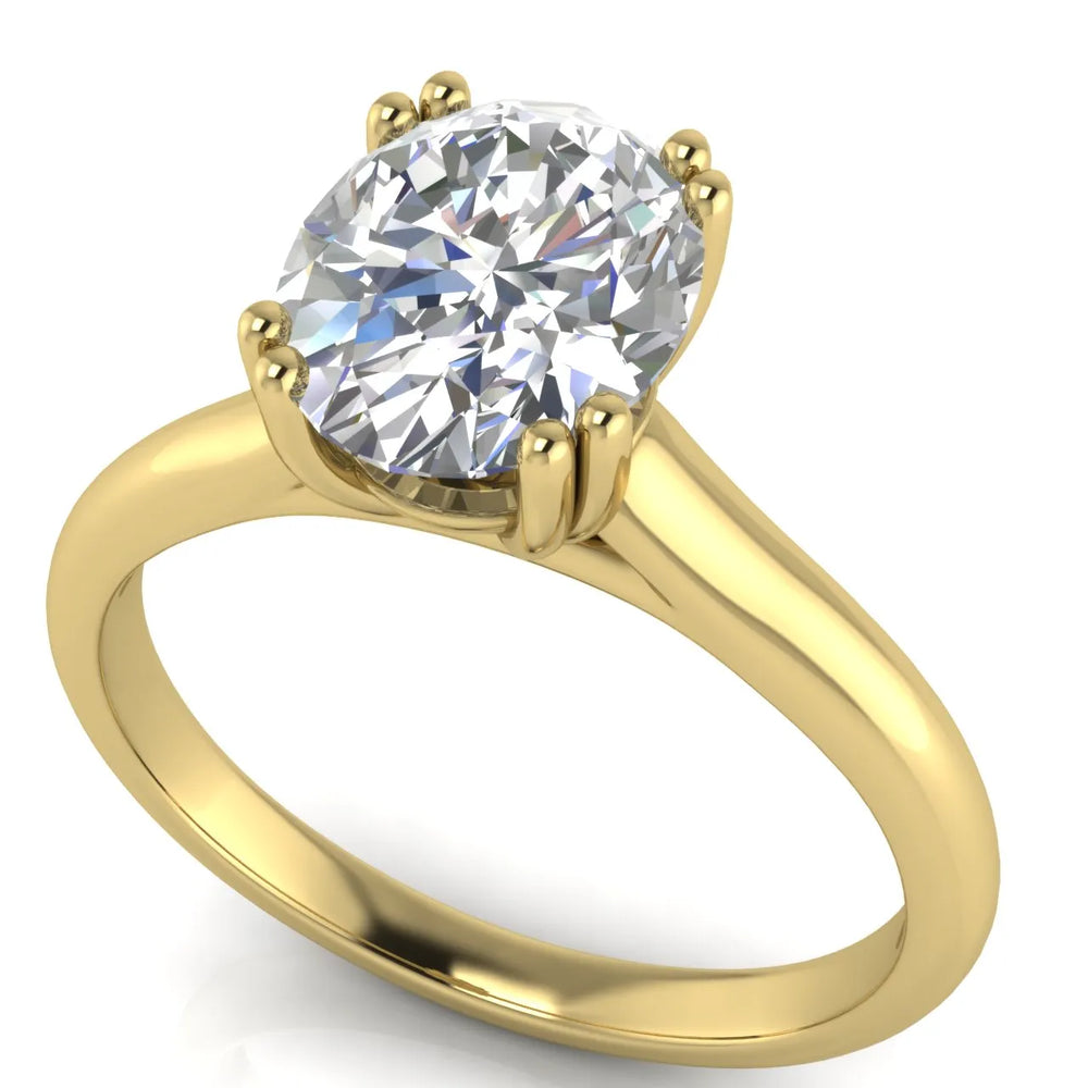 Elegant Solitaire Ring with Refined Prong Setting