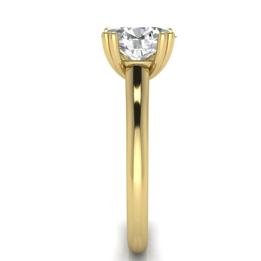 Elegant Solitaire Ring with Refined Prong Setting