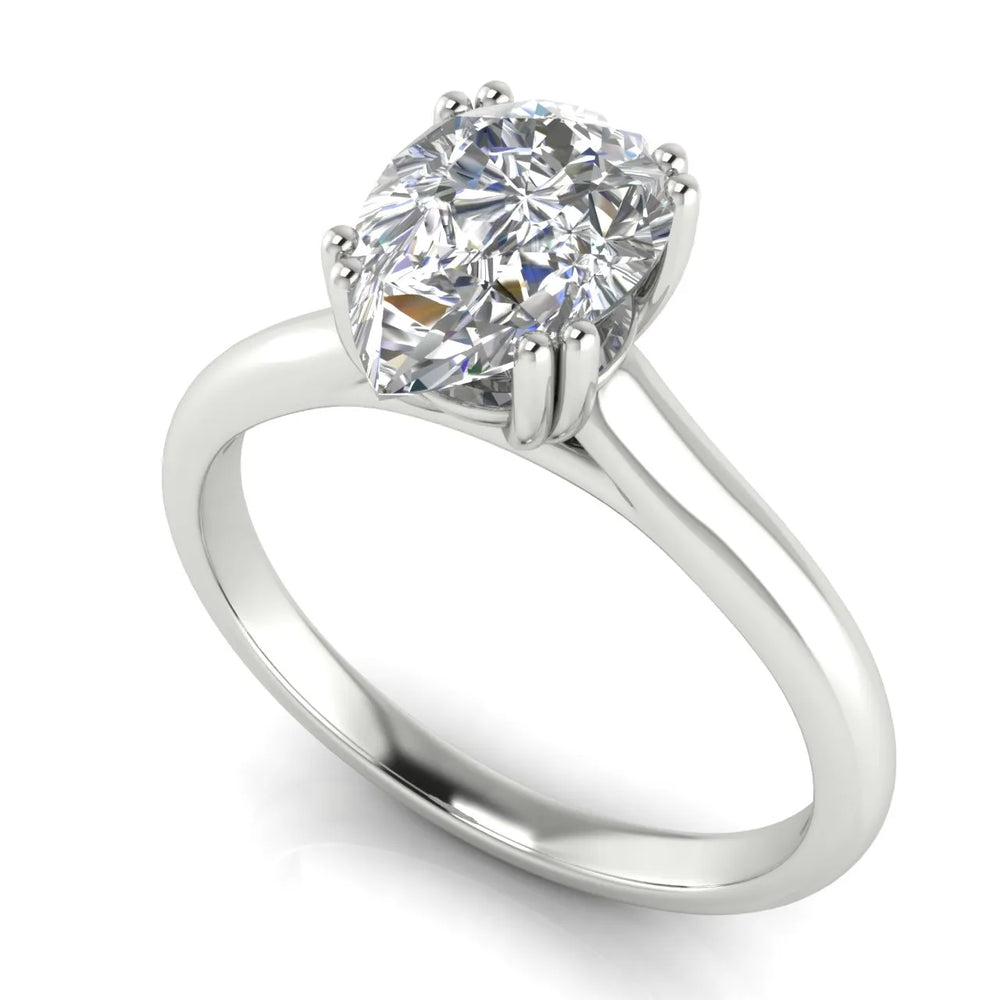 Elegant Solitaire Ring with Refined Prong Setting