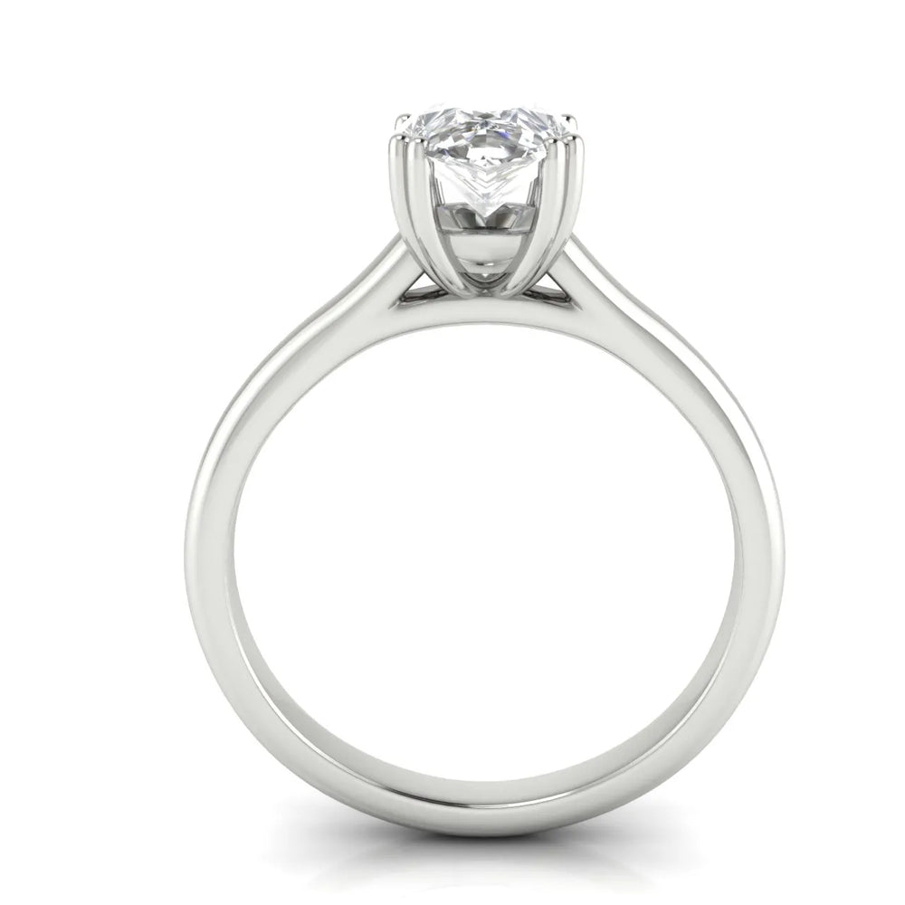 Elegant Solitaire Ring with Refined Prong Setting