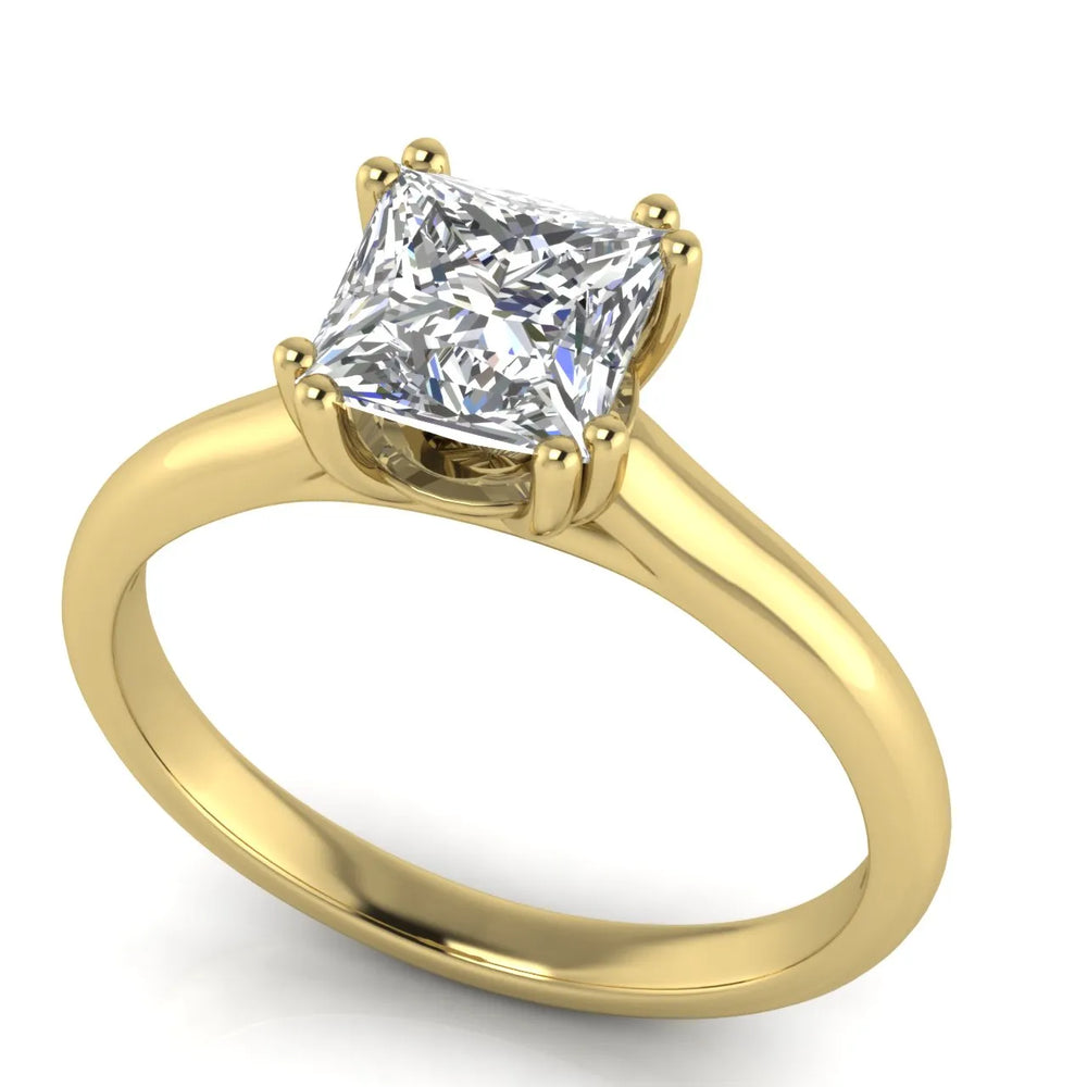 Elegant Solitaire Ring with Refined Prong Setting