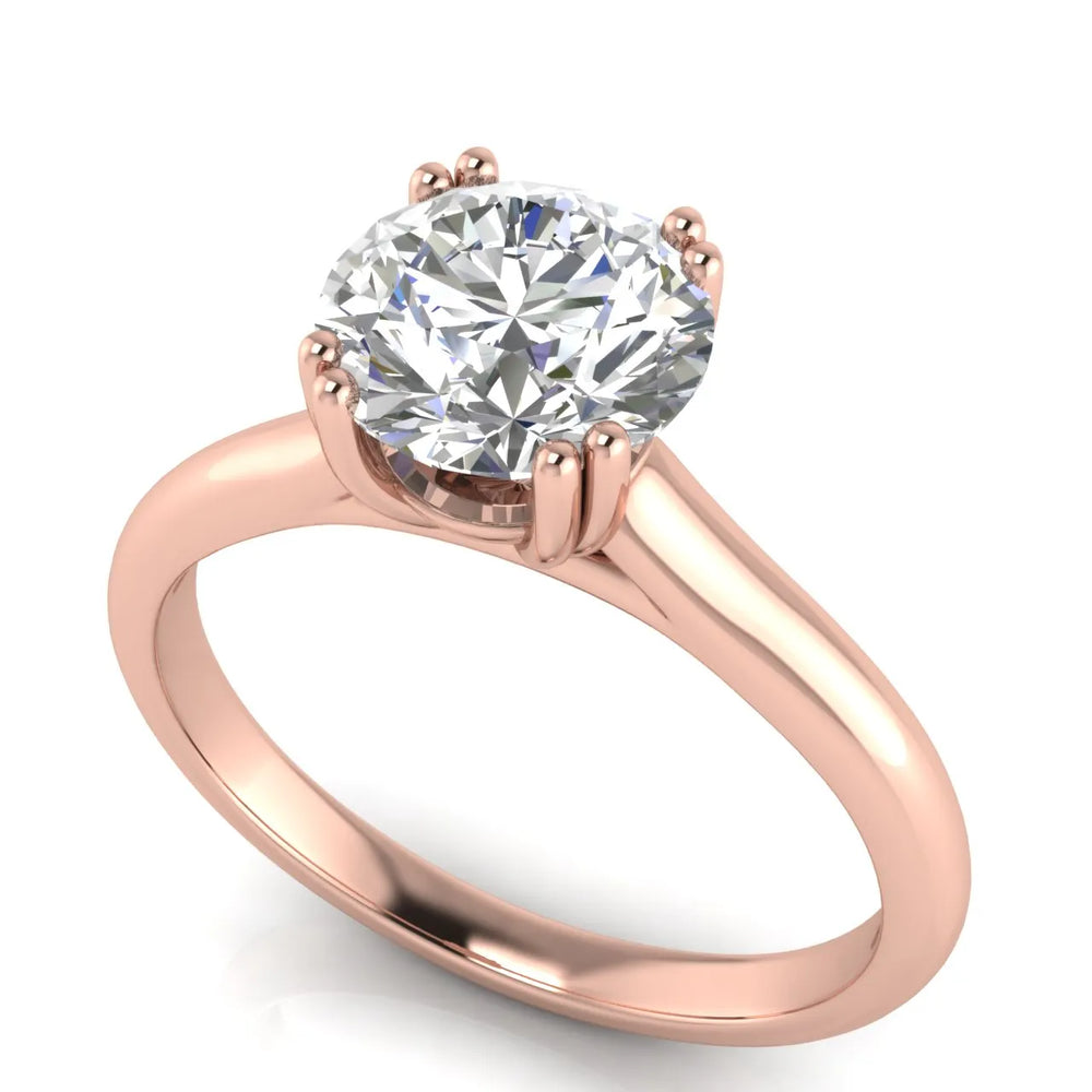 Elegant Solitaire Ring with Refined Prong Setting