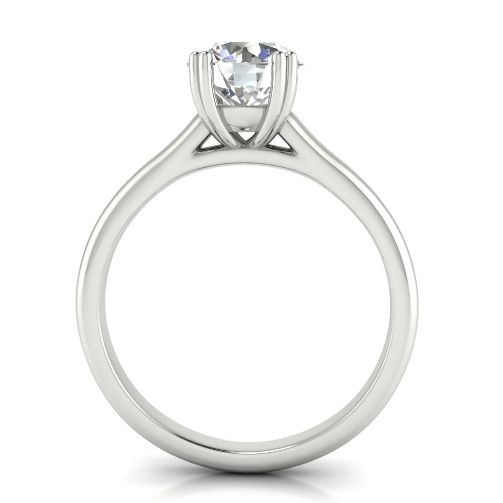 Elegant Solitaire Ring with Refined Prong Setting