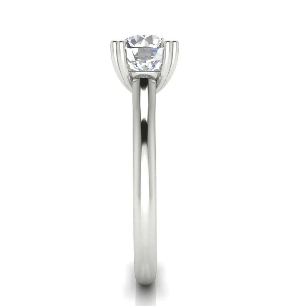 Elegant Solitaire Ring with Refined Prong Setting