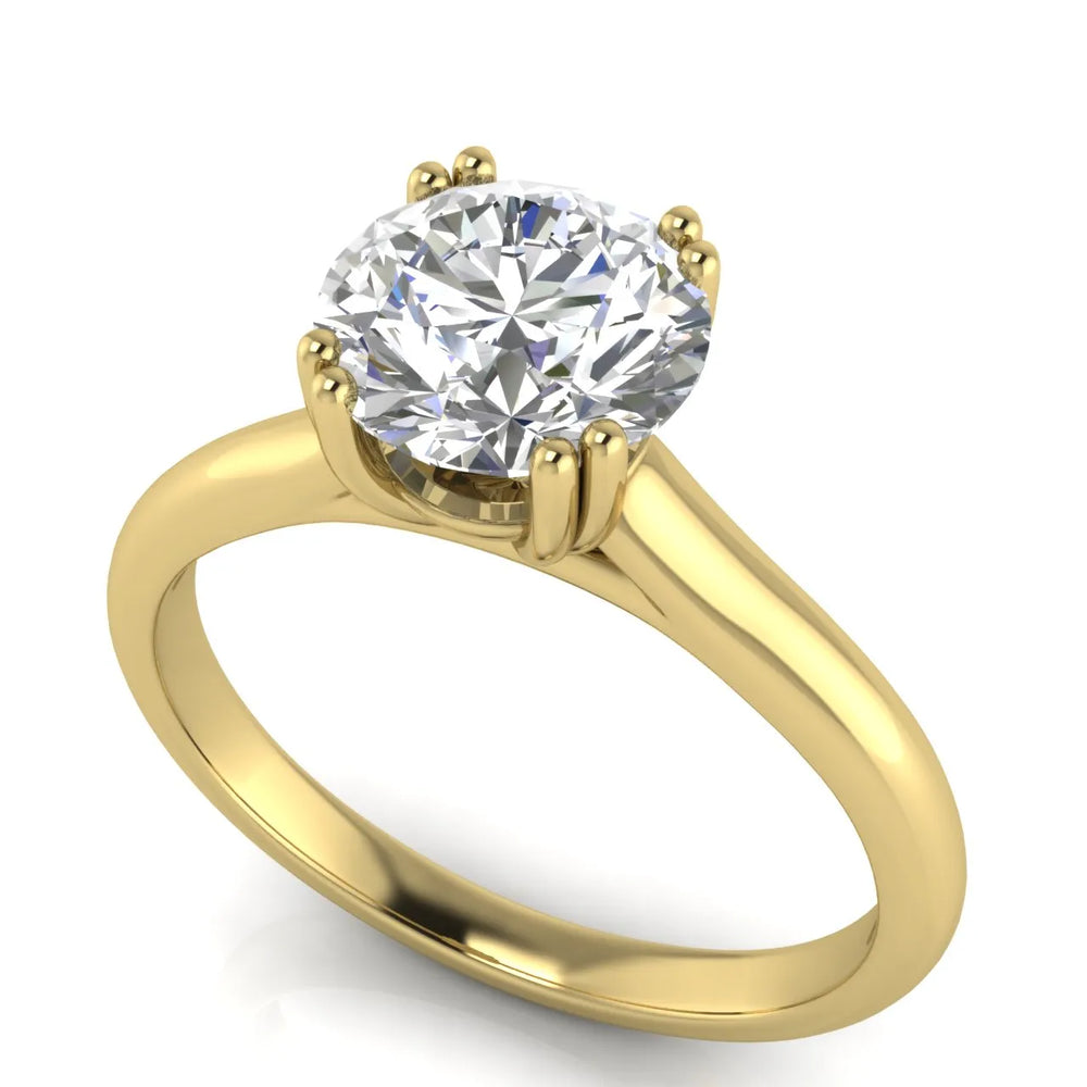 Elegant Solitaire Ring with Refined Prong Setting