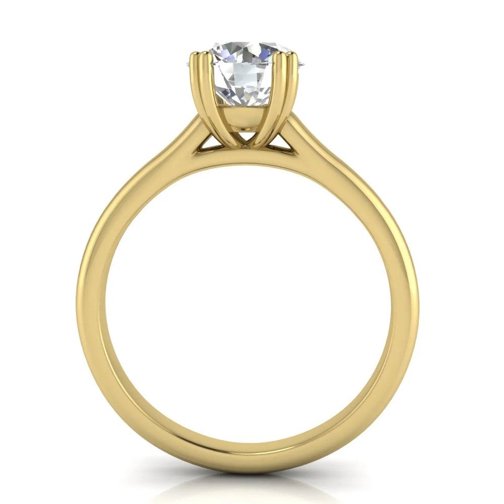 Elegant Solitaire Ring with Refined Prong Setting