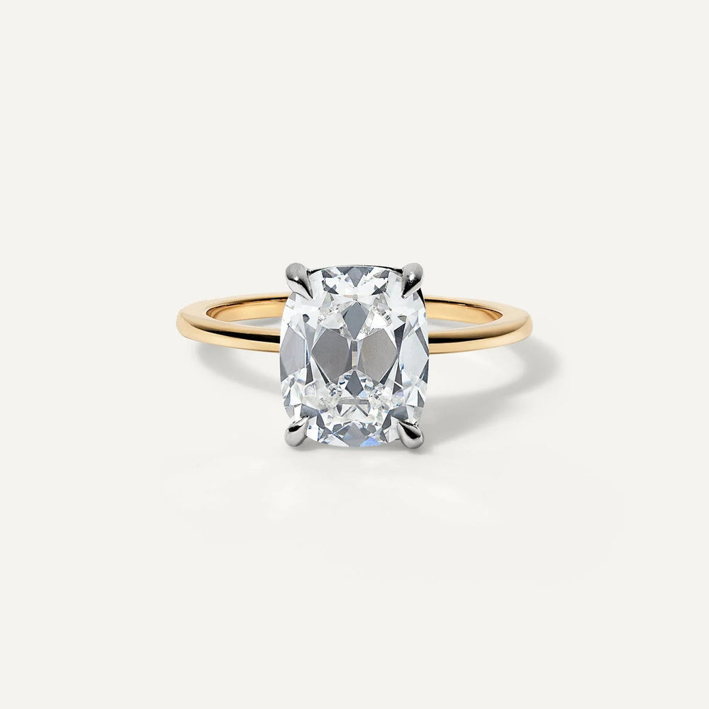Old Mine Cushion Cut Labgrown Engagement Ring